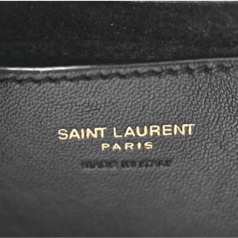 New YSL Saint Laurent Le 5 a 7 Mini Leather Hobo Bag Purse in Black - Picture 6 of 12